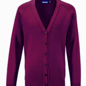 Knitted Cardigan Maroon