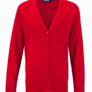 Knitted Cardigan Red