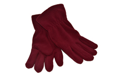 Fleece Gloves Maroon