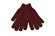 Knitted Gloves Maroon