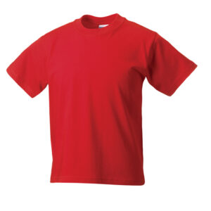 Crewneck T Shirt Bright Red