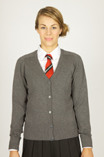 Knitted Cardigan Mid Grey