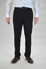 Black Slim Fit School Trouser
