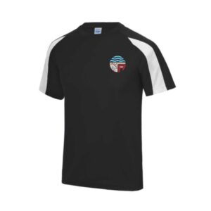 Oldmachar Academy Performance PE T-Shirt Black/White