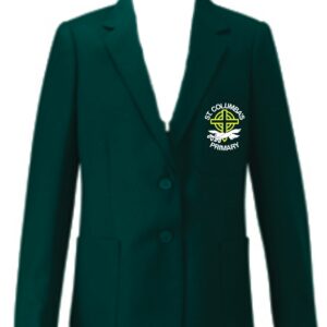 St Columbas PS Girls Blazer Green