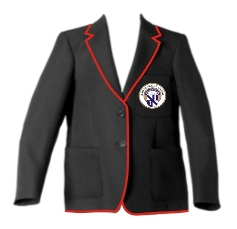 Broxburn Academy Boys Buchan House Captain Blazer Red Braid