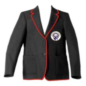 Broxburn Academy Girls Buchan House Captain Blazer Red Braid