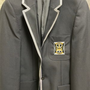 St Thomas Aquinas SS Girls Black Braided Blazer 9mm Silver