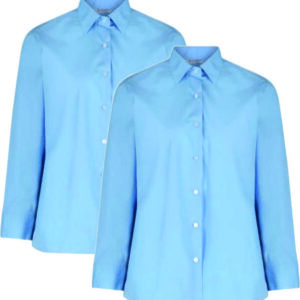 Our Lady of the Rosary PS L/S Twinpack Blouse Blue