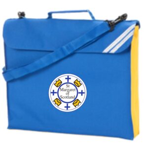 St Margaret of Scotland PS School Bookbag Royal/Gold