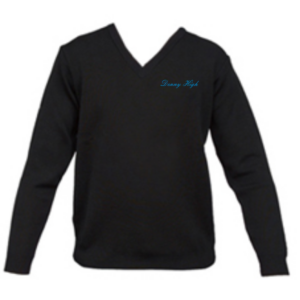 Denny High School Knitted Jumper Black