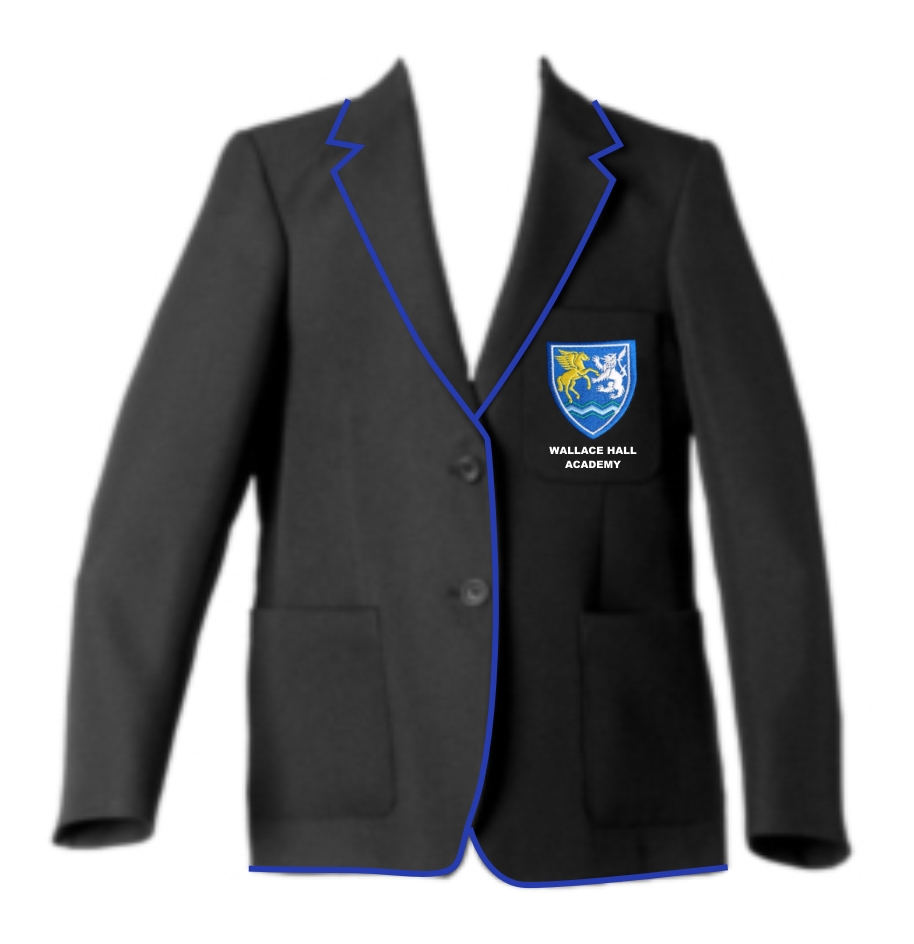 Prefect Wallace Hall Academy Boys Braided Black Blazer