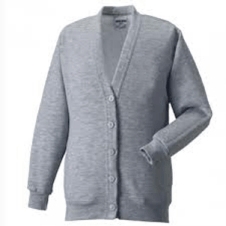 Holyrood Secondary School Knitted Cardigan Marl Grey