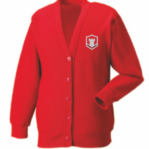 East Plean Primary School Knitted Cardigan Red
