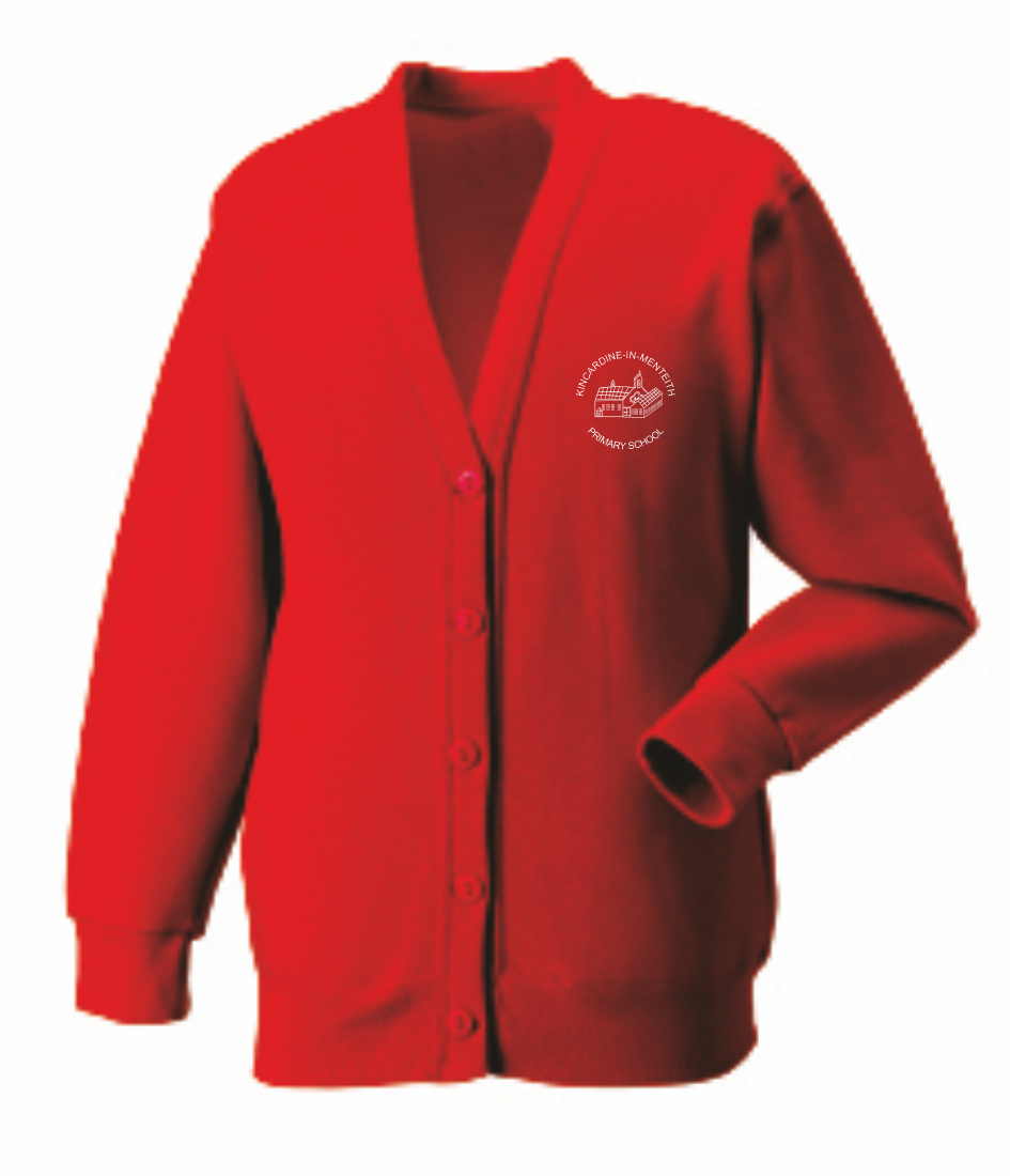 Kincardine-in-Menteith Primary School Cardigan Classic Red