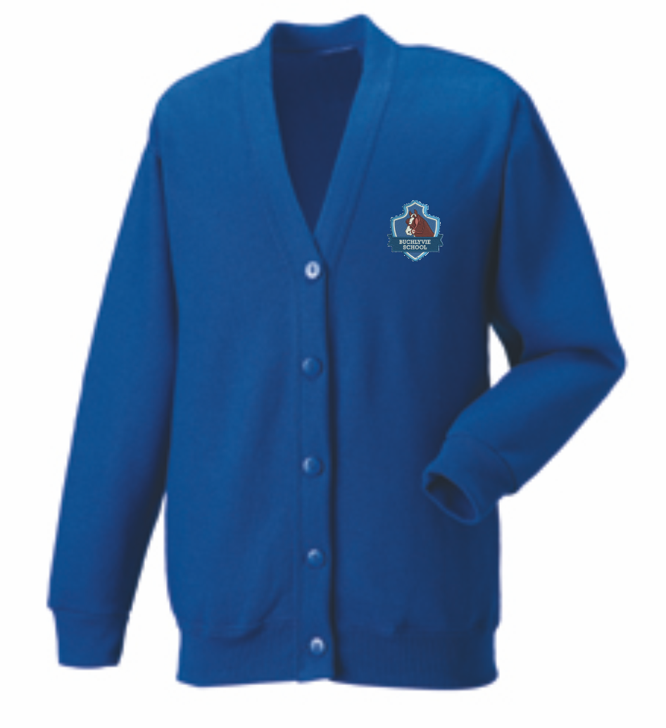 Buchlyvie Primary School Cardigan Bright Royal