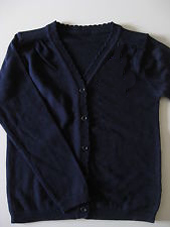 St Andrews RC Secondary Girls Knitted Cardigan Navy