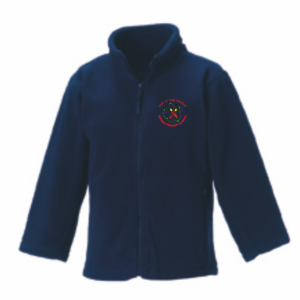 Kippen Primary School P7 Fleece Jacket French Navy with Badge