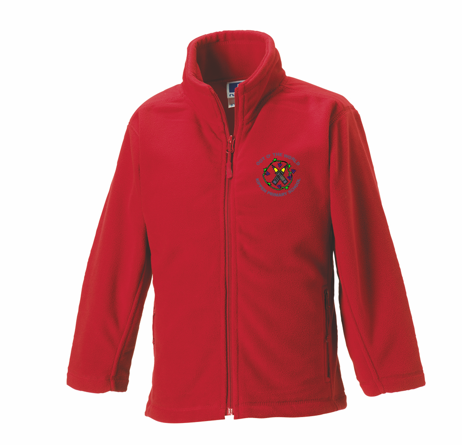 Kippen Primary School P1-P6 Fleece Jacket Classic Red