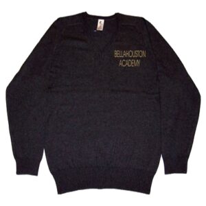 Bellahouston Academy Girls Black Knitted Jumper
