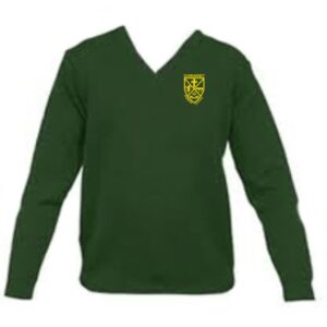Dunbarney Primary School Knitted Jumper Bottle Green