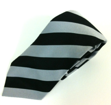 Denny High School Junior Grey/Black Stripe Tie