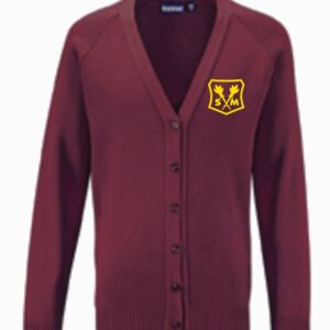 St Marthas PS Knitted Cardigan Maroon