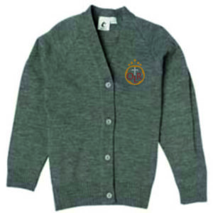 Our Lady of the Rosary PS Knitted Cardigan Mid Grey