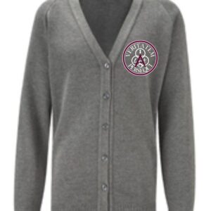 St Athanasuis PS Knitted Cardigan Mid Grey