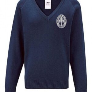 St Marys PS Larkhall V-Neck Jumper Navy