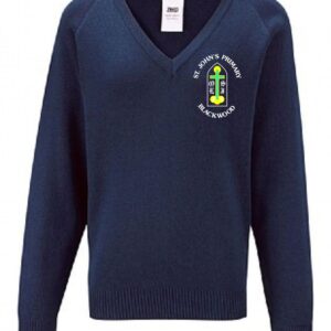 St Johns PS Blackwood V-Neck Jumper Navy