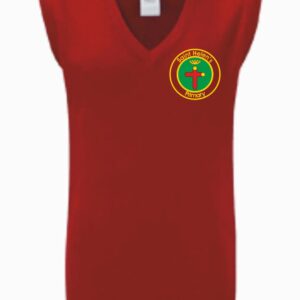 St Helens PS Bishopbriggs Knitted Slipover Red