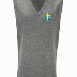 St Marnocks PS Mid Grey Knitted Slipover