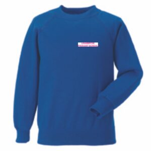 Lhanbryde Primary Crew Neck Sweat Bright Royal P4-P6