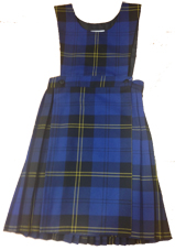 St Brides Primary School Bothwell Pinafore Blue Tartan