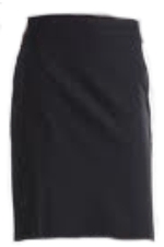 Mackie Academy Straight School Skirt Black