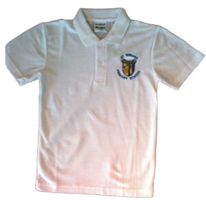 St Ninians Primary School Poloshirt white