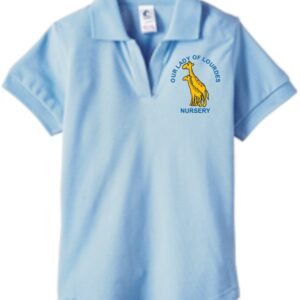 Our Lady of Lourdes NS Poloshirt Sky