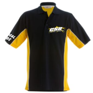 Central Scotland Autograss Poloshirt Black/Gold/White