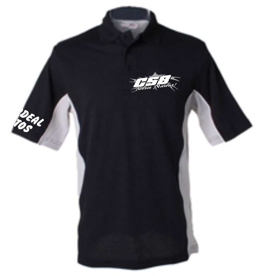 Central Scotland Autograss Poloshirt Black/Grey/White