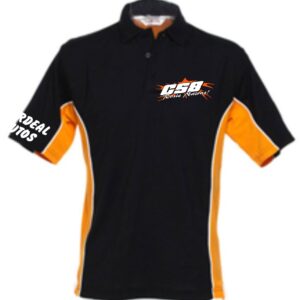 Central Scotland Autograss Poloshirt Black/Orange/White