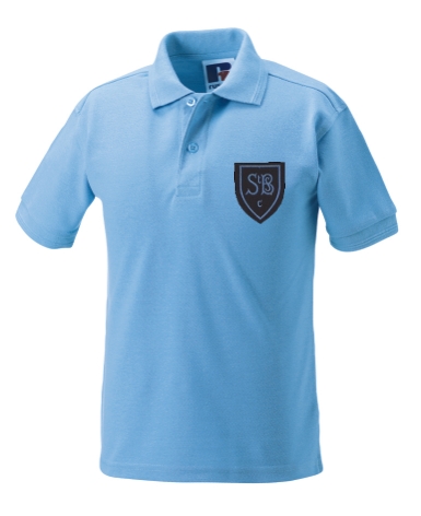 St Brides Primary School Cambuslang Poloshirt Sky