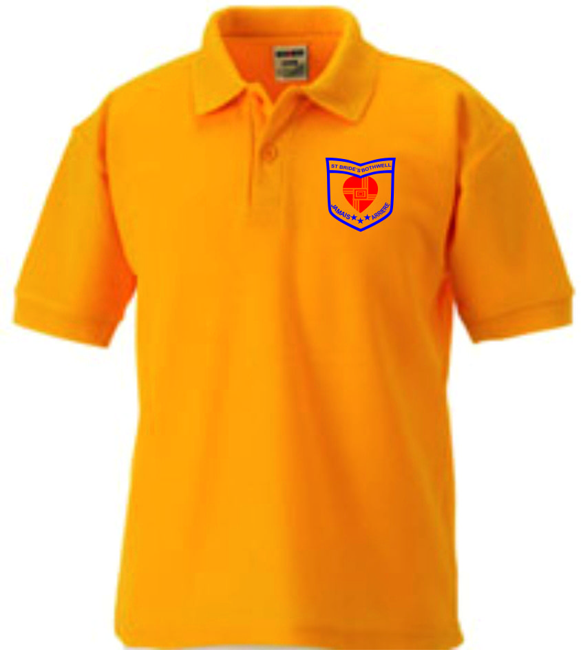 St Brides Primary School Bothwell Poloshirt Sunflower