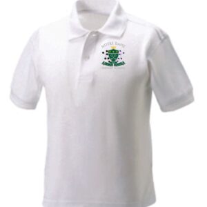 Notre Dame Primary School White Poloshirt PE