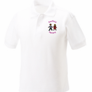 Seafield Nursery Poloshirt White