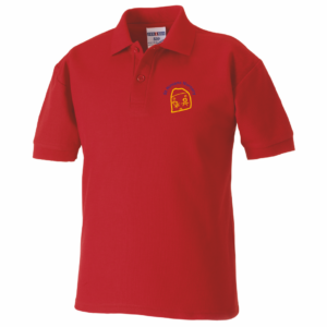 St Ninians Nursery School Poloshirt Bright Red