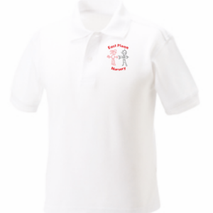 East Plean  Nursery School Poloshirt White