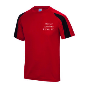 Mackie Academy Performance T Shirt Red/Black