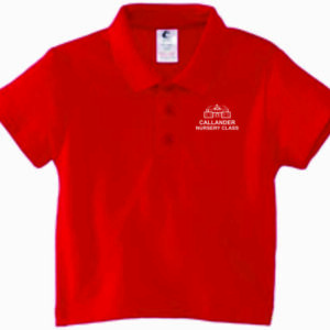 Callander Nursery Class Poloshirt Red