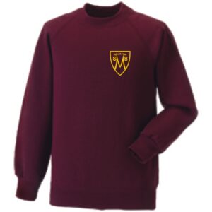 St Bernadettes PS Crew Neck Sweat  Burgundy